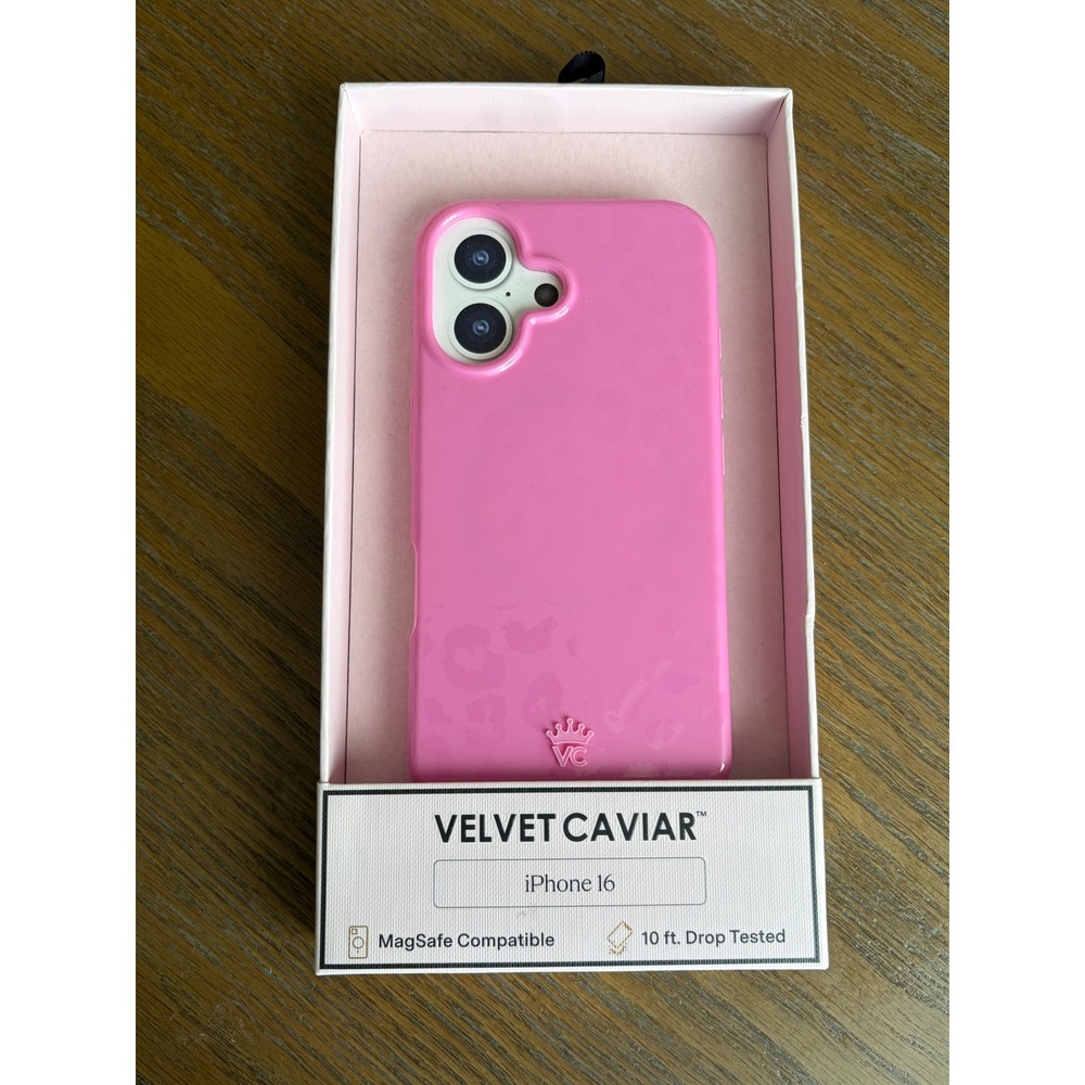 Velvet Caviar iPhone 16 Case Pink Leopard MagSafe Protective Cover 10ft Drop